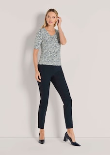 Animal print top with round neck thumbnail 3