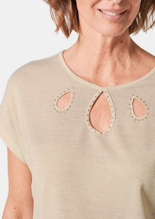 T-shirt élégant avec fils brillants thumbnail 5