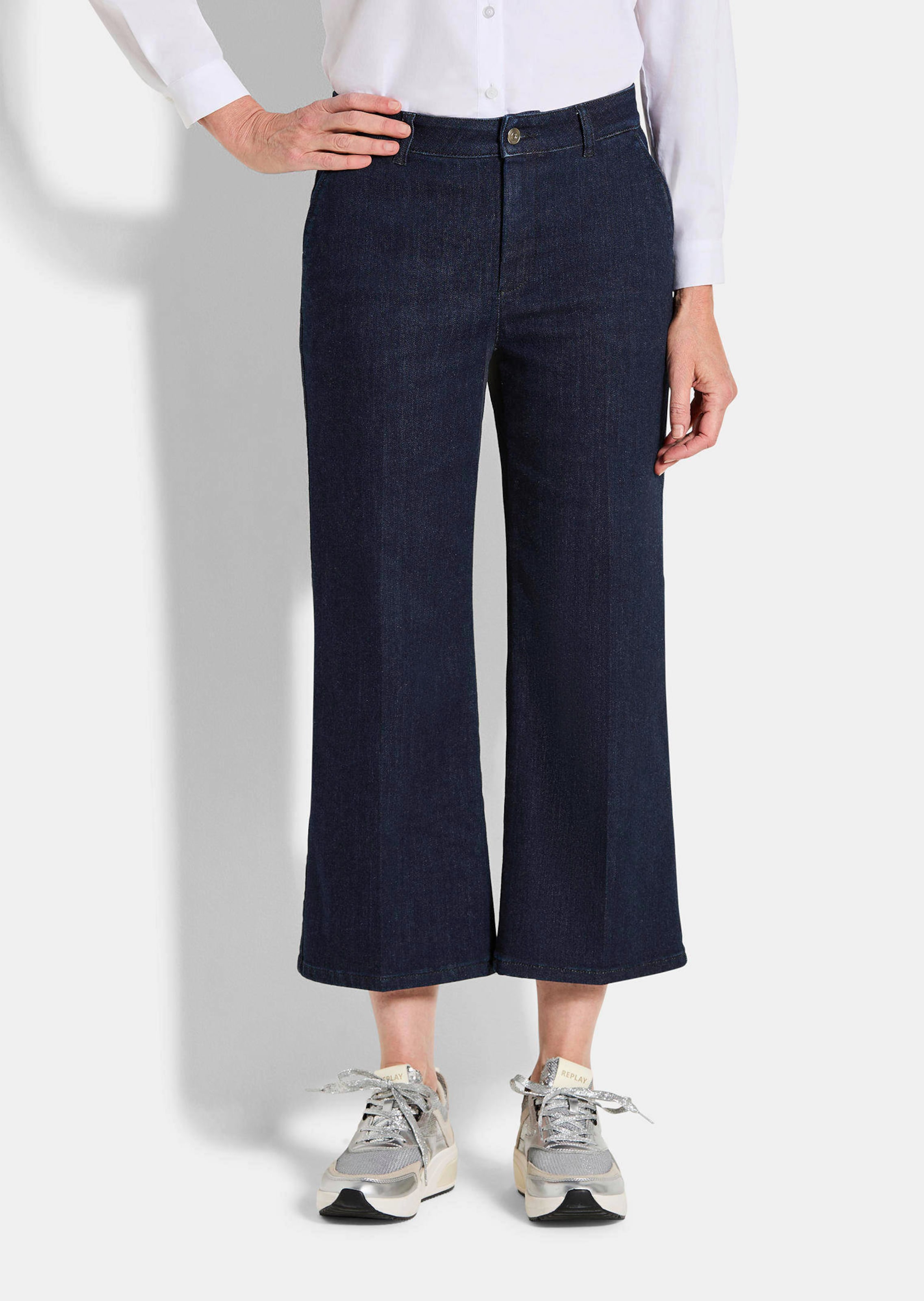 Jeans-Culotte VERA mit Bügelfalten
