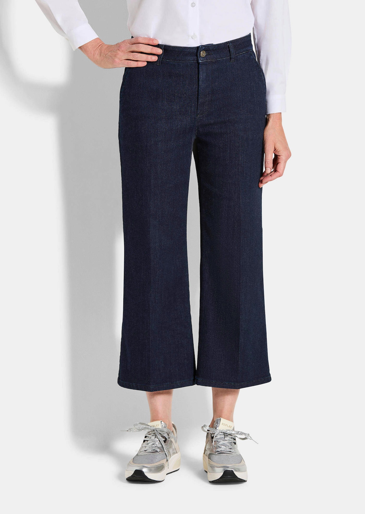 Jeans-Culotte VERA mit Bügelfalten