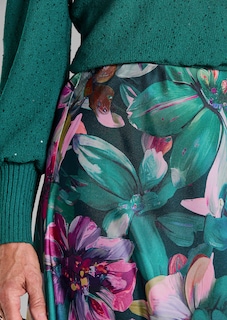 Satinrock mit Blumenmuster thumbnail 5