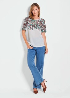 Blusenshirt mit platziertem Paisley-Muster thumbnail 2
