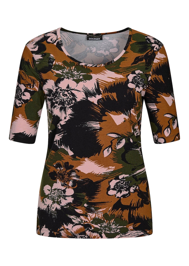 Shirt mit femininem Blumenprint