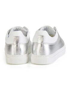 Sneakers en cuir aspect métallisé thumbnail 3