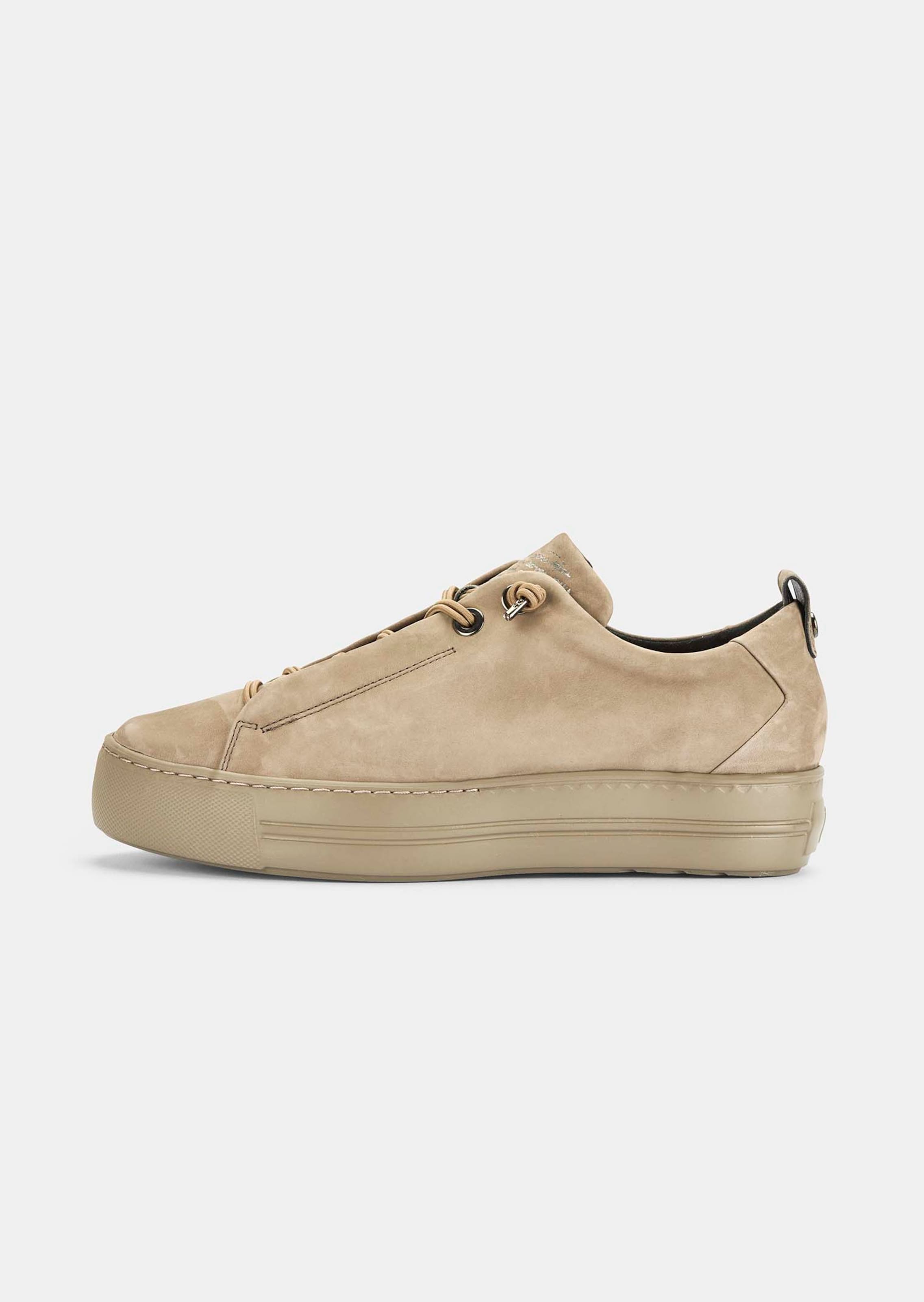 Leder-Sneaker mit elastischer Schnürung