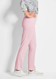 Pantalon LOUISA à taille élastique en coton satiné thumbnail 4