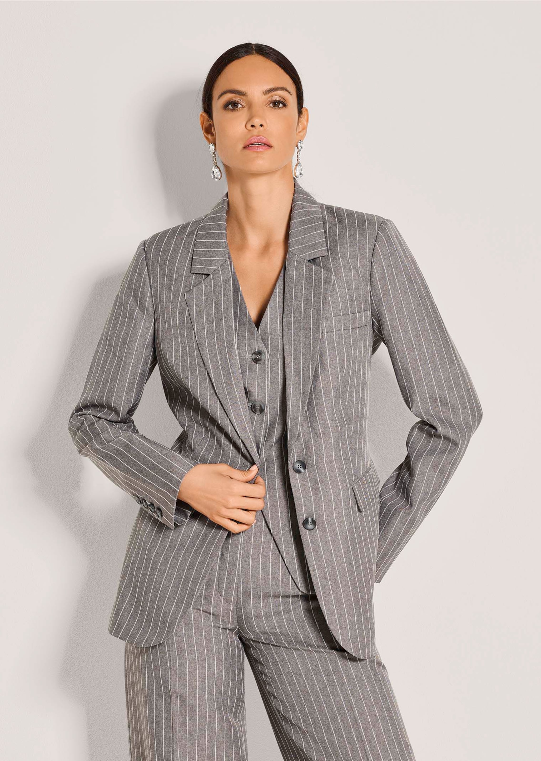 Blazer met krijtstreep
