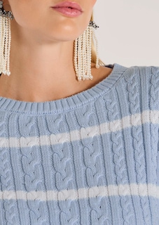 Strickpullover mit Zopfmuster thumbnail 5