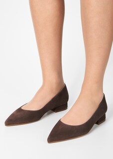 Spitze Ballerinas aus Veloursleder thumbnail 5