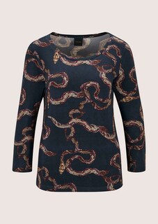 Viskose-Shirt mit Schlangenprint thumbnail 7