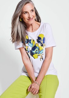 Shirt met print en borduursel thumbnail 4