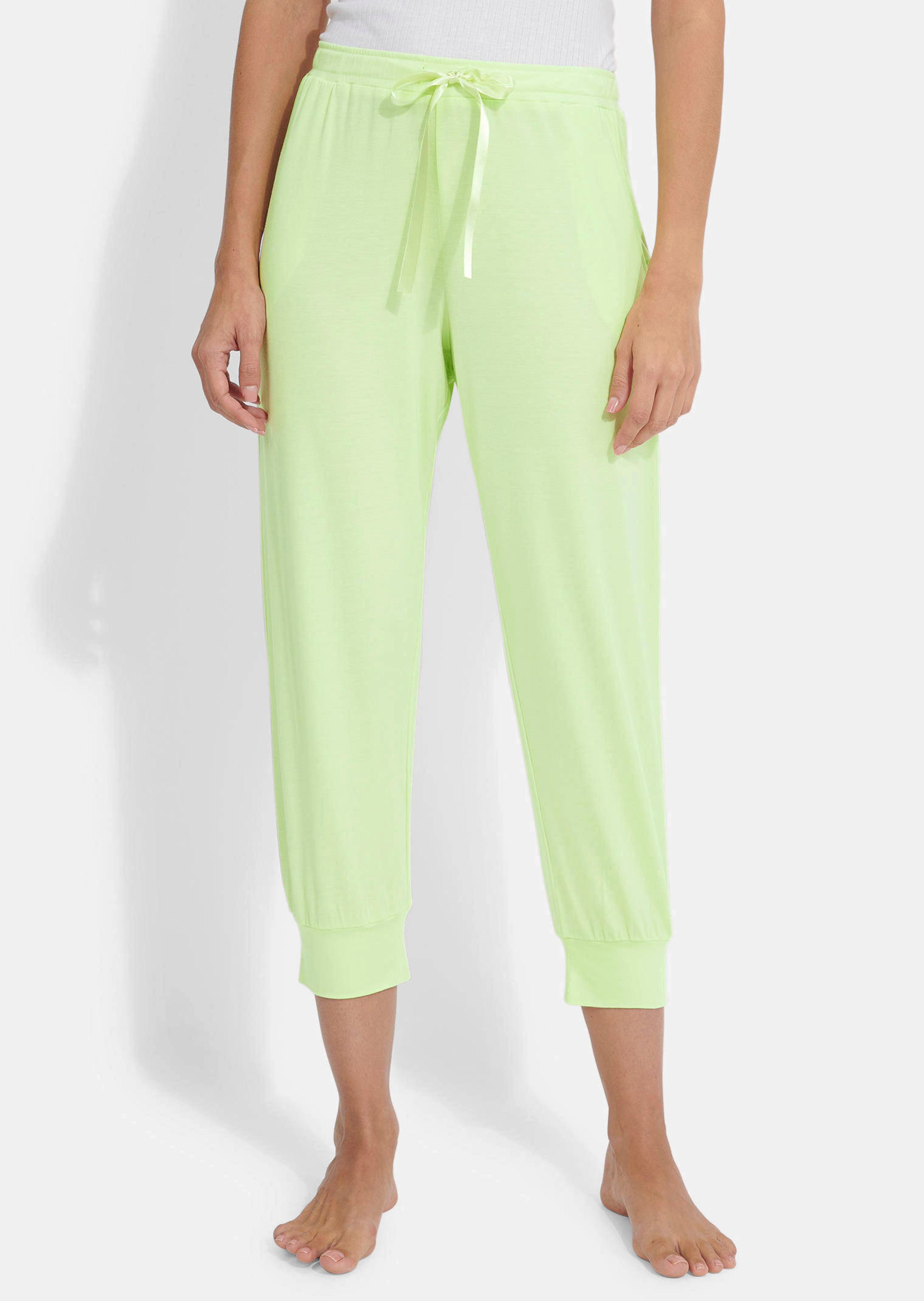 Pantalon de pyjama avec bords côtes