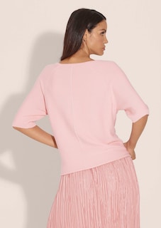 Halbarm-Pullover in kastiger Form thumbnail 4