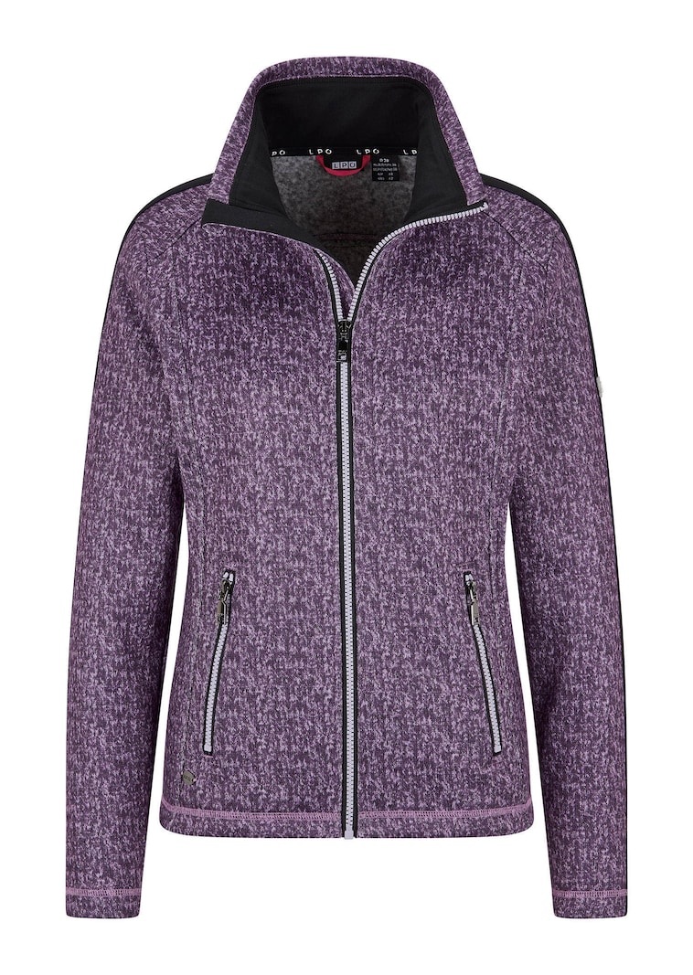 Fleecejacke in Strickoptik