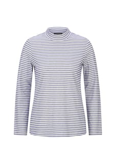 Langarmshirt mit Ringel und Stehkragen thumbnail 6