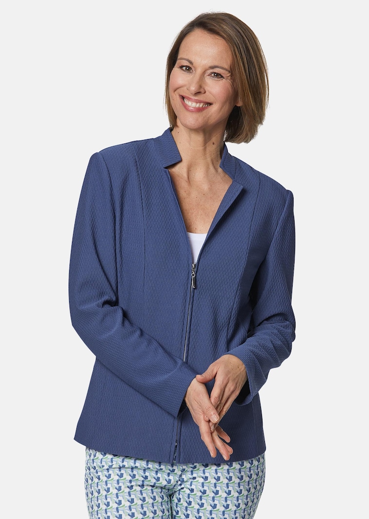 Comfortabele blazer van jersey met structuur