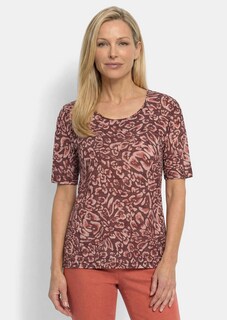 Viskoseshirt mit abstraktem Floraldruck thumbnail 1