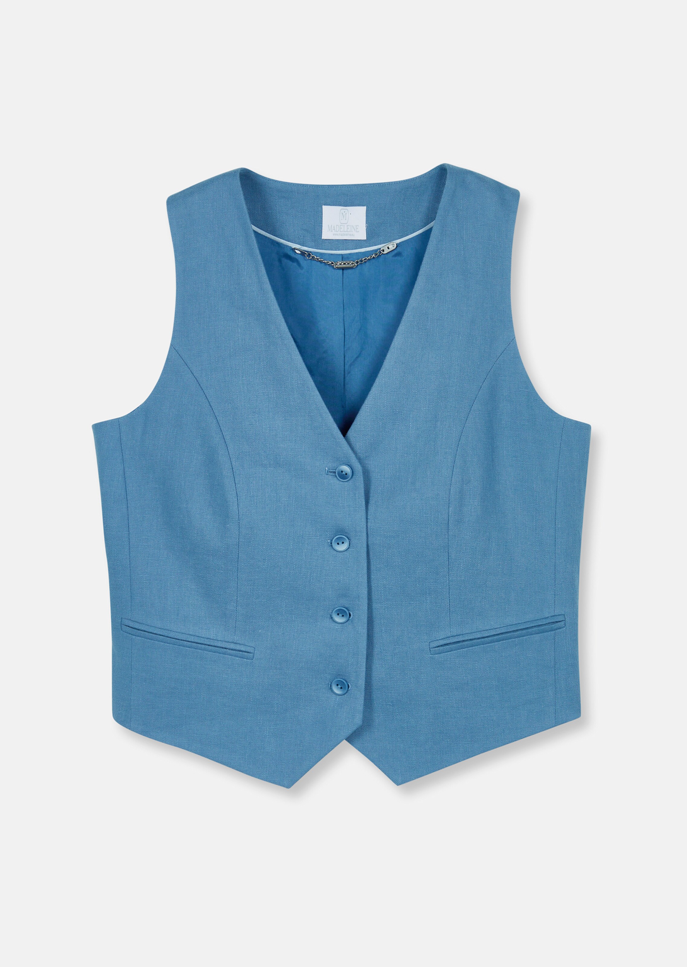 Gilet sans manches. Pur lin thumbnail 7