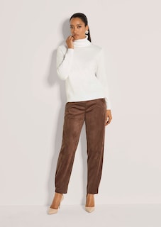 Pull en maille fine avec viscose et élasthanne thumbnail 3