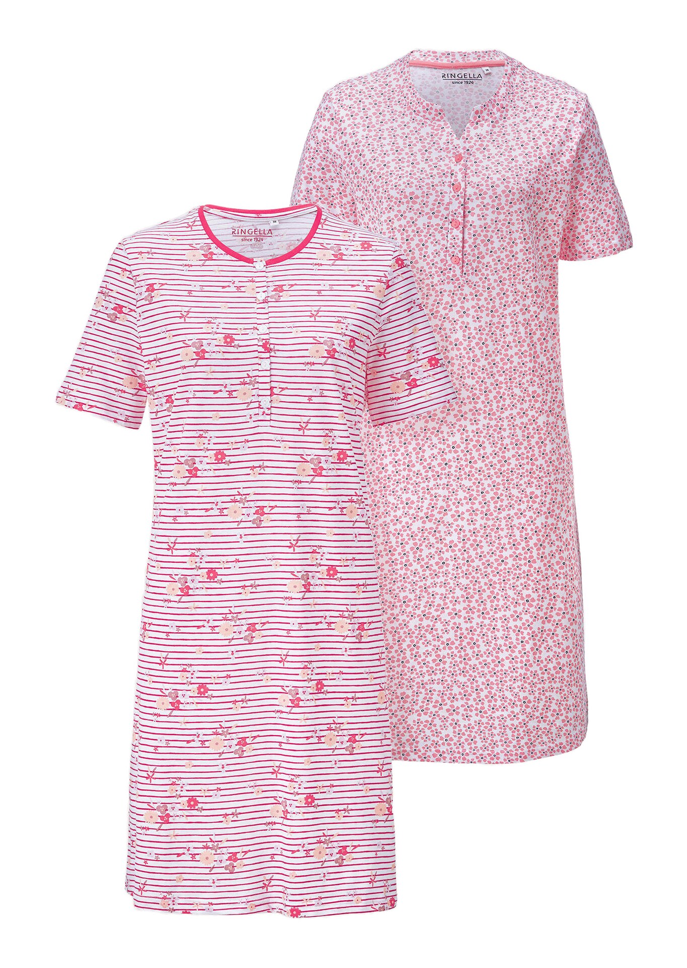 Lot de 2 chemises de nuit en pur coton