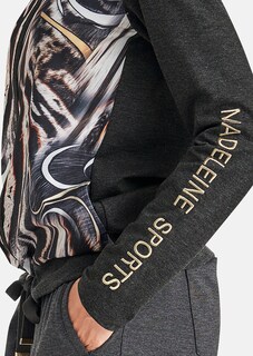Jacket with abstract animal print thumbnail 6