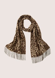 Soft leopard print scarf thumbnail 2
