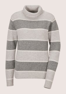 Gestreifter Kaschmirpullover mit Rollkragen thumbnail 7