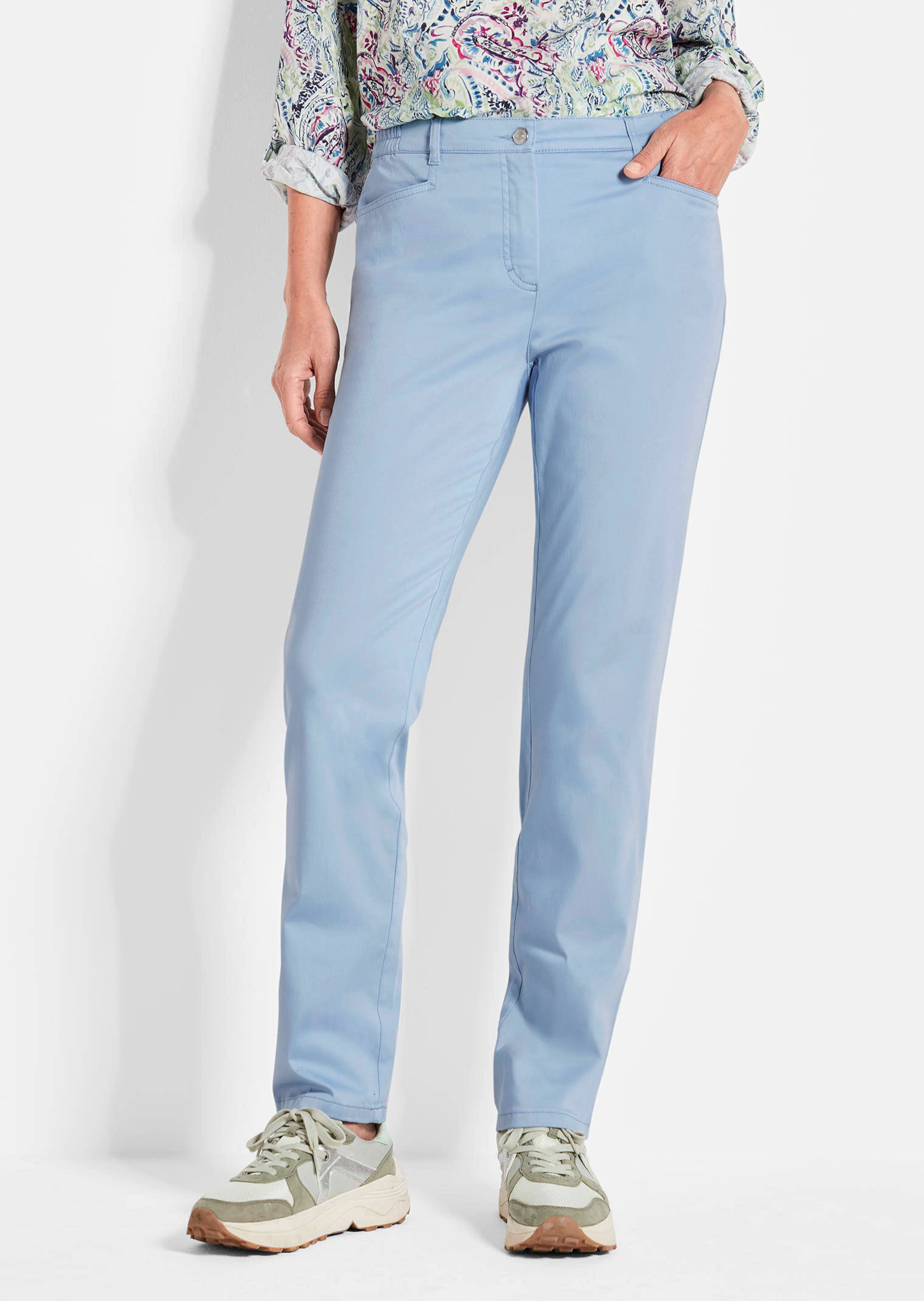 Pantalon en coton satiné LOUISA