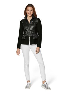 Jacke mit wattiertem Steppeinsatz und Schößchen thumbnail 3