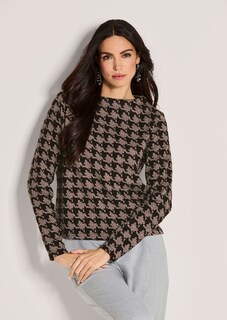 Sweatshirt im Hahnentritt-Design thumbnail 2
