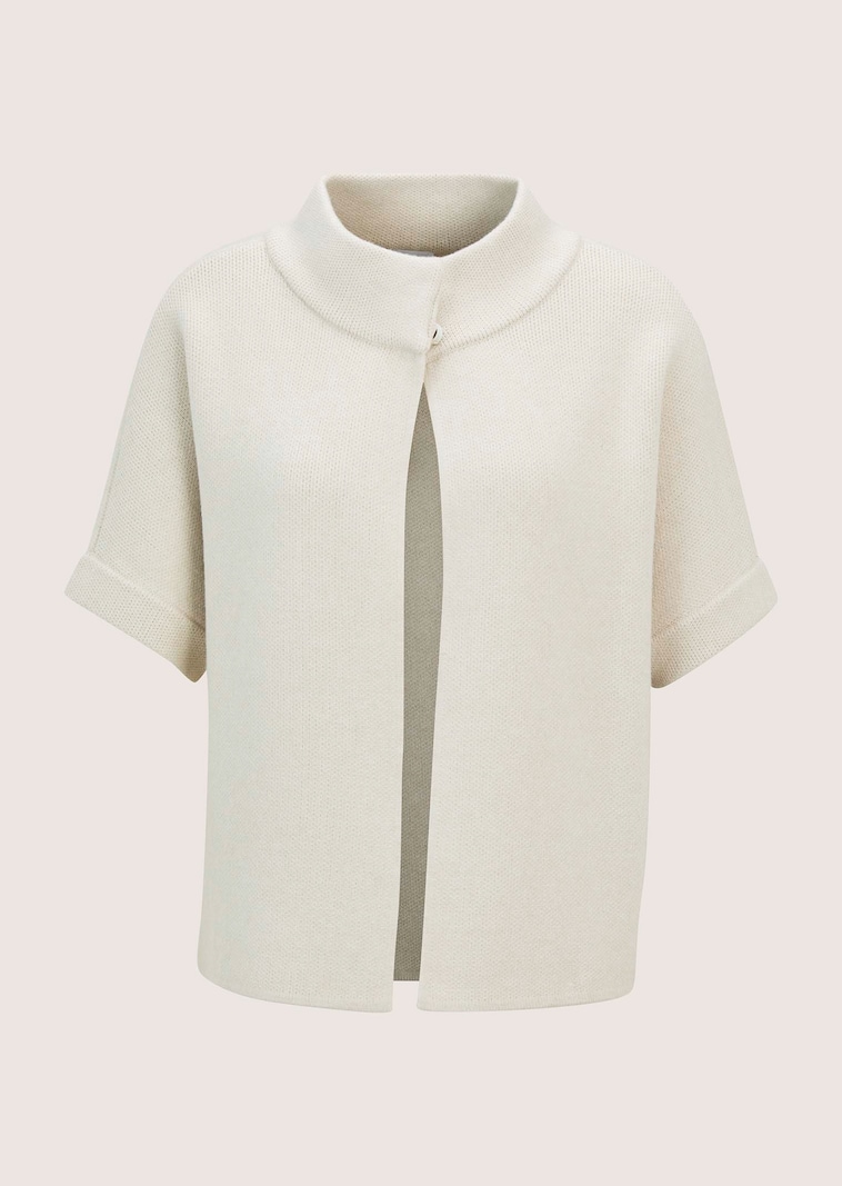 Kurze Strickjacke in Cape-Form