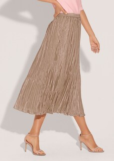 Crinkle-pleated midi skirt thumbnail 5