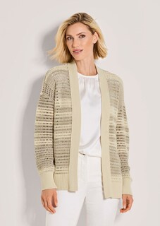 Ajour-Strickjacke in knopfloser Longform thumbnail 2