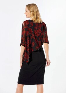 Festliches Kleid mit feinem Chiffonüberwurf thumbnail 4