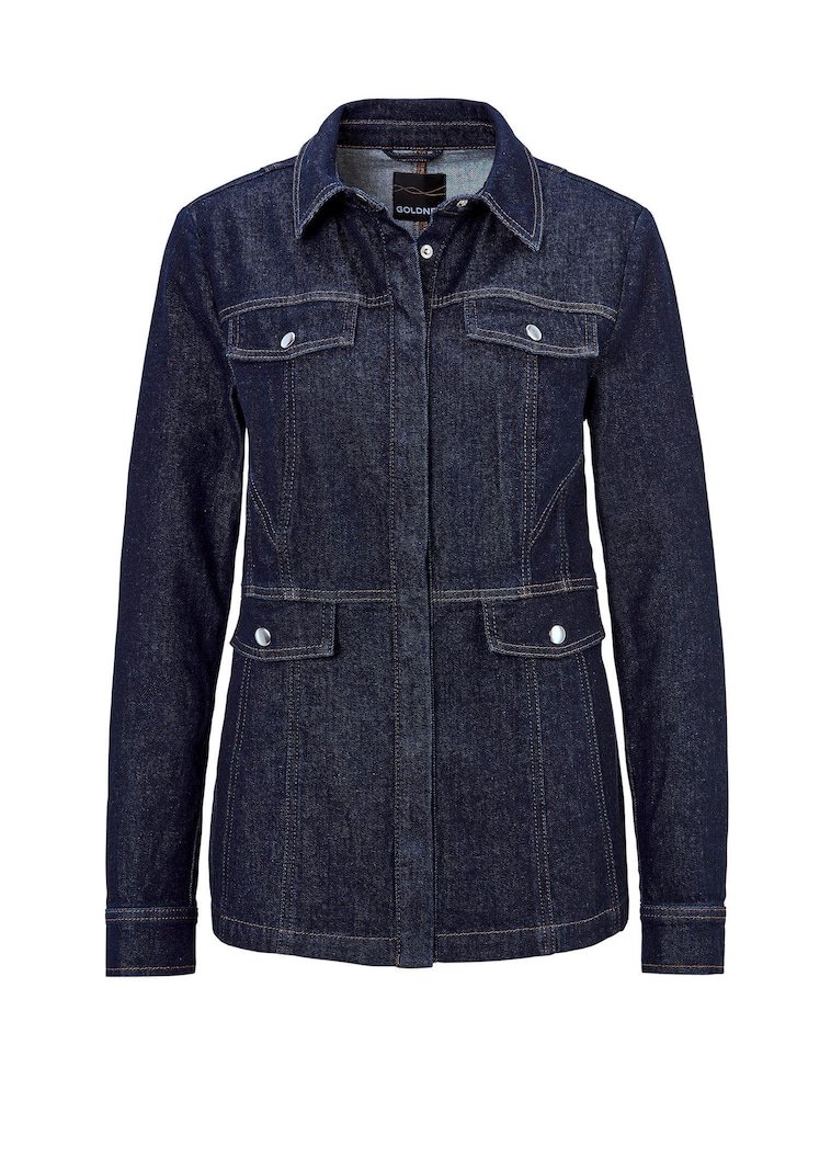 Jeansjacke mit sportlichen Details