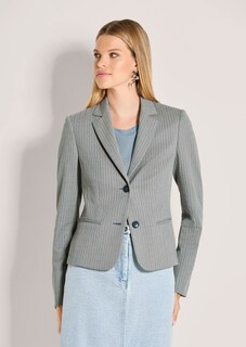 Nadelstreifen-Blazer mit Glanzeffekt thumbnail 2