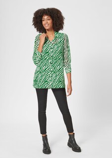 Long-line animal print blouse thumbnail 3