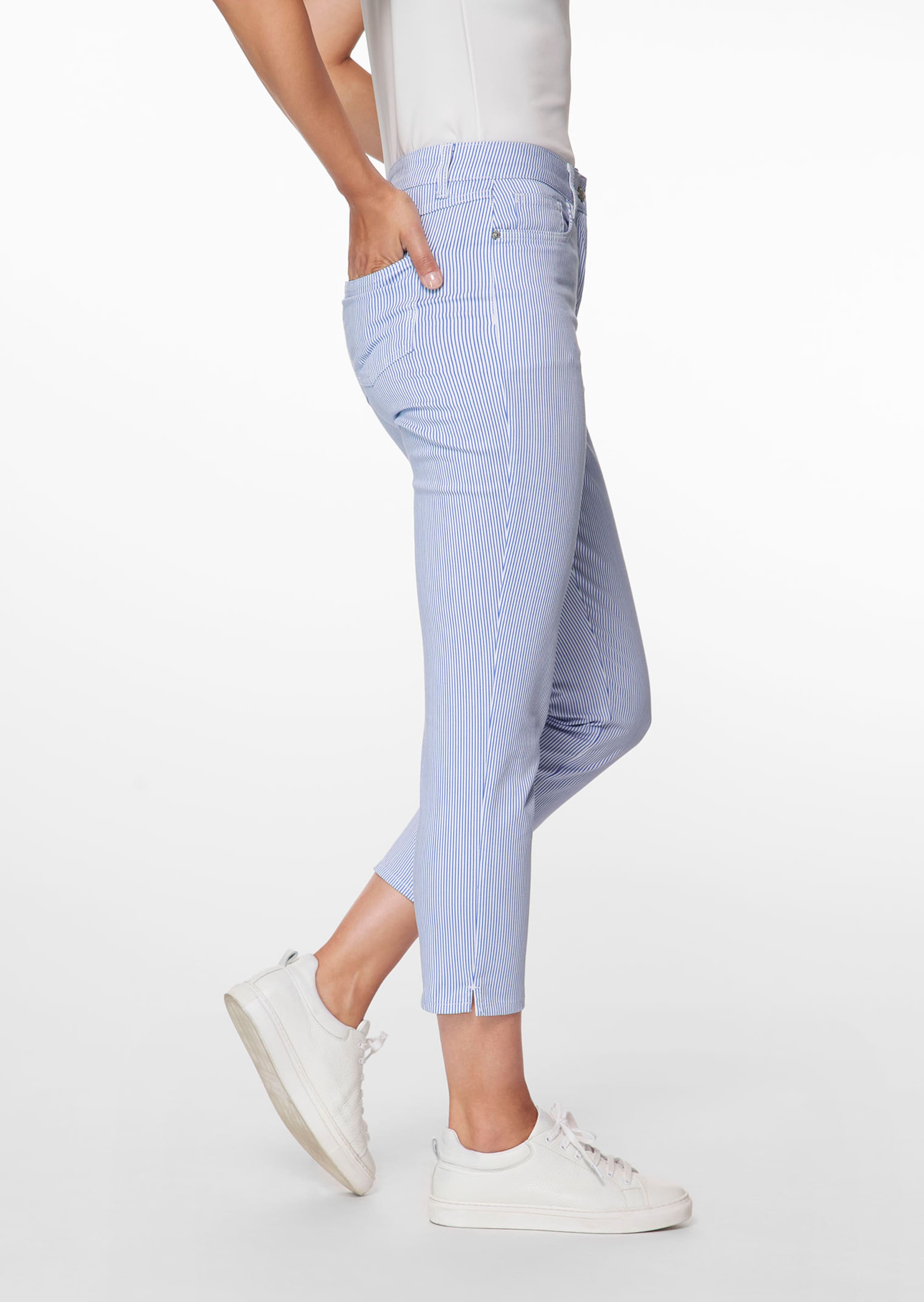 Fine-striped jeans thumbnail 5