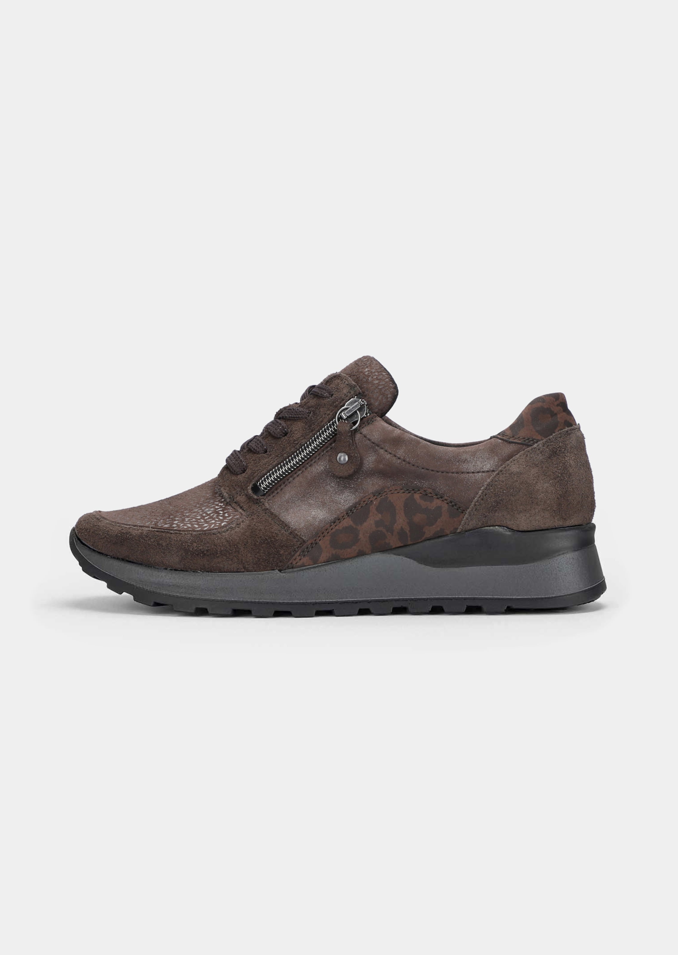 Hallux-Sneaker in Leder-Textil-Mix