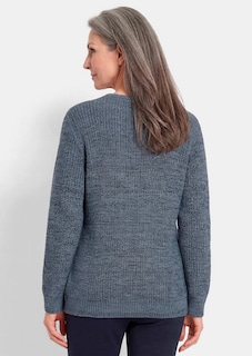 Strickpullover mit nahtlosem V-Ausschnitt thumbnail 3