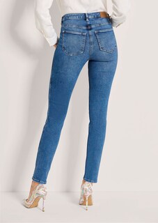 Modische Slim-Jeans mit asymmetrischer Naht thumbnail 4