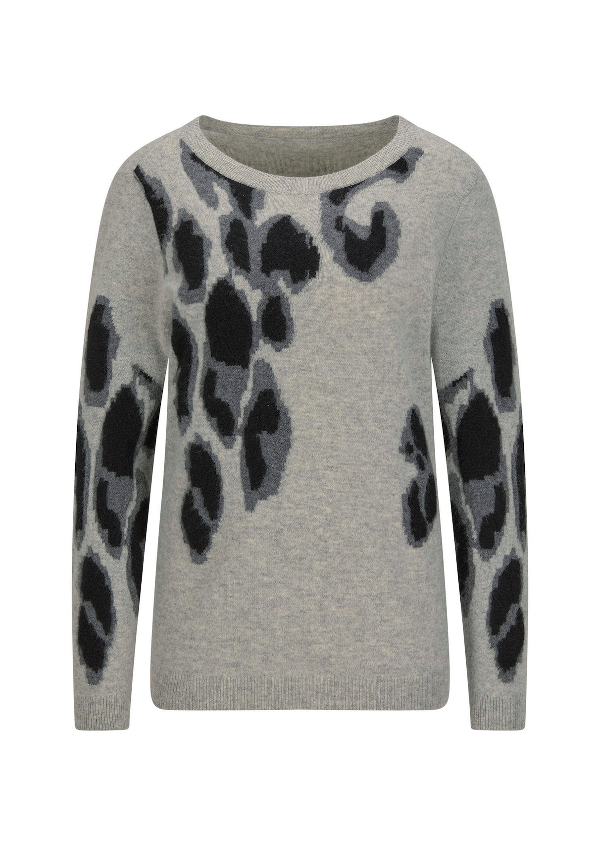 Kaschmirpullover im Leo-Look