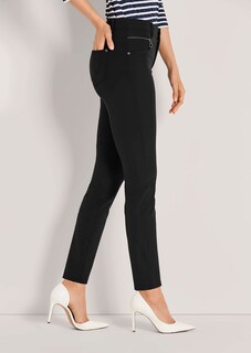Stretch trousers with decorative zips thumbnail 5