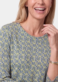 T-shirt en viscose à motif mosaïque géométrique thumbnail 5