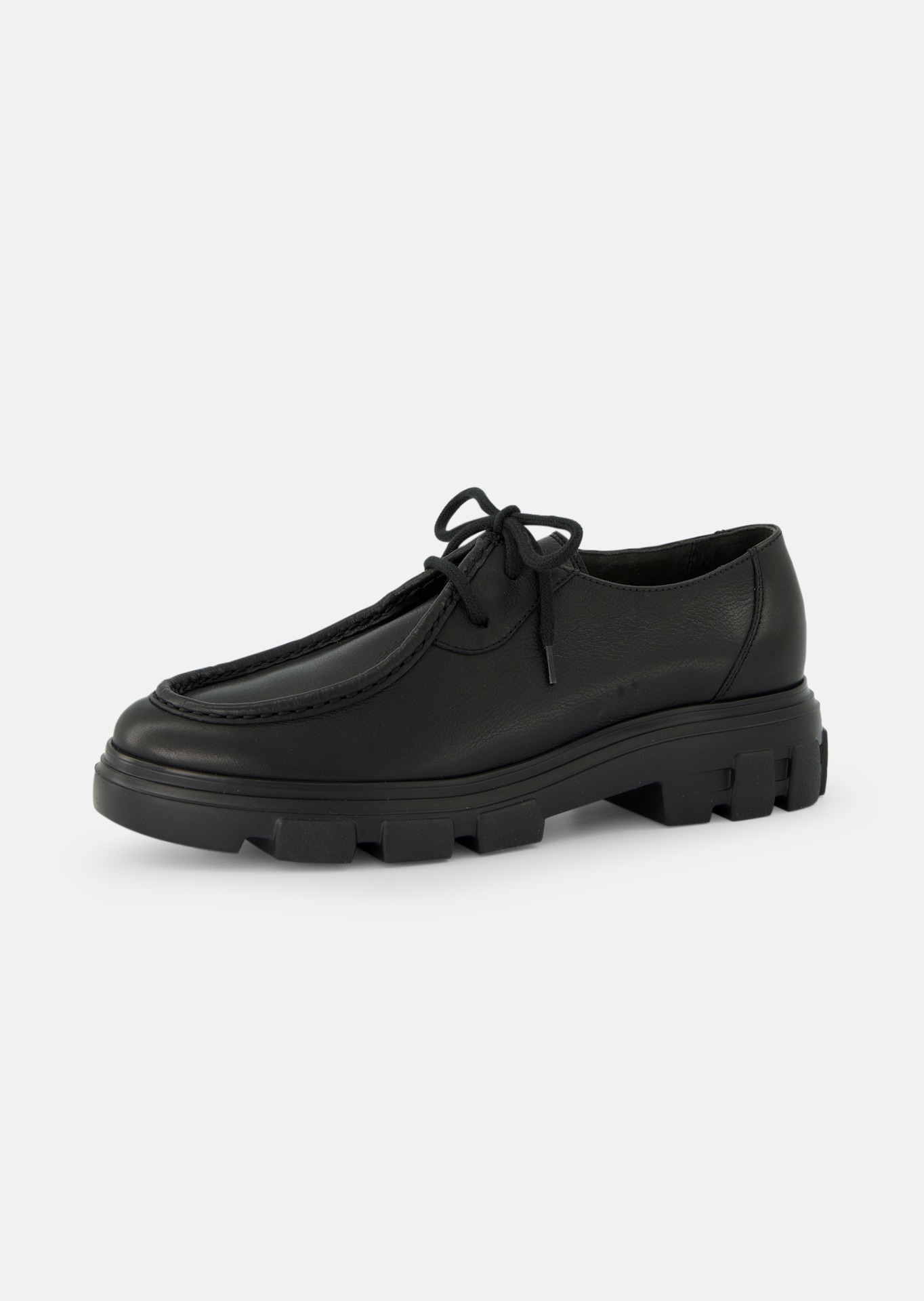 Chaussures à lacets avec couture mocassin