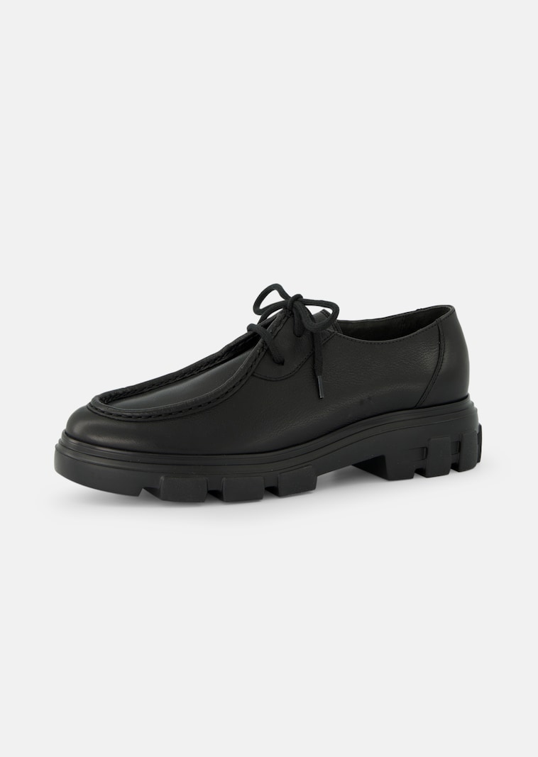 Veterschoenen met mocassinnaad