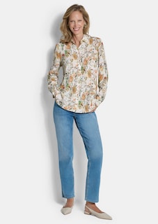Overhemdblouse van viscose, met bloemenmotief thumbnail 2