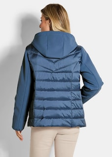 Gewatteerd jack met mouwen van softshell thumbnail 3