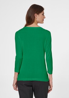 Fine knit jumper with 3/4-length sleeves and cut-out thumbnail 4