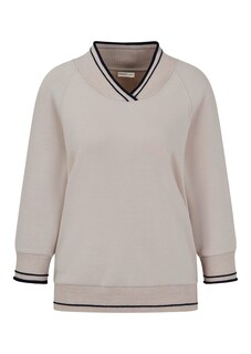 Sweatshirt met sportieve geribde boorden thumbnail 4